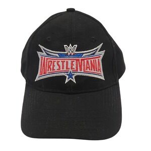 WrestleMania 32 Hat Cap WWE Dallas 2016 Hat Wrestling XXXII Strapback Black